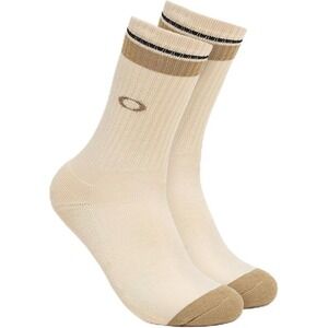 2 Pairs Men's Oakley Ivory Thick Socks w/ Stripes - Large M10-13, W7-10
